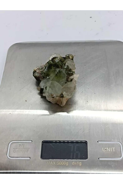 gemsartdeco Koleksiyonluk Epidotlu Kuvars Doğaltaş - Resim 5