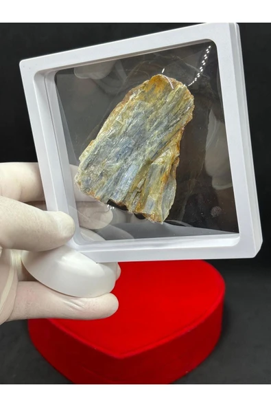 gemsartdeco Kyanit Doğaltaş Özel Stantlı Hediyelik Ürün - Resim 4