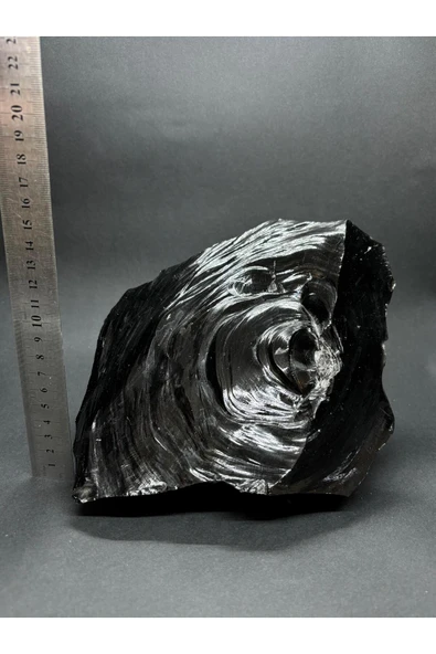 gemsartdeco Obsidyen Duygu Taşı Doğaltaş Kütle - Resim 3