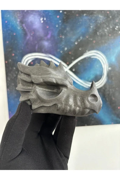 gemsartdeco Ejderha Şungit Doğaltaş Özel Ürün - Resim 2