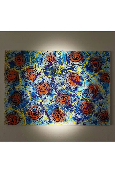 gemsartdeco Yaşam Döngüsü Spritüel Sembollü Çocuk Odası Akrilik Boya Tablo ürün görseli