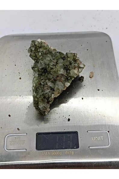 gemsartdeco Koleksiyonluk Epidotlu Yeşil Kuvars - Resim 4