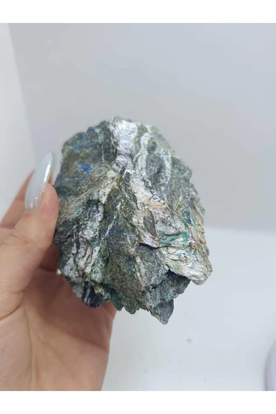 gemsartdeco Özel Koleksiyonluk Azurit Malakit Doğaltaş Kütle - Resim 4