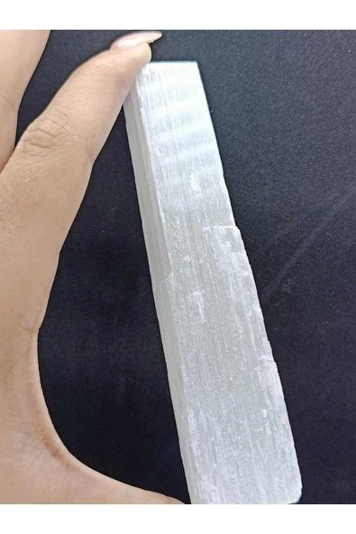 gemsartdeco Selenit Çubuk 1 Adet Doğaltaş Kütle  80-90gr - Resim 5