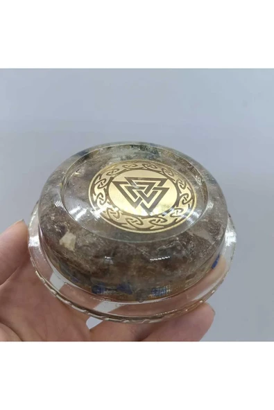 gemsartdeco Kehribar Pembe Kuvars Orgonit ürün görseli