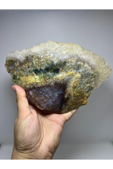 gemsartdeco Yelpaze Kuvars Doğaltaş Nadide Parça ürün görseli 1