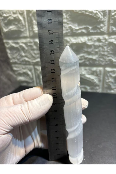 gemsartdeco Unicorn Özel Selenit Doğaltaş Asa - Resim 3