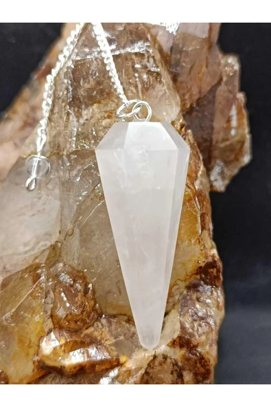 gemsartdeco Kristal Kuvars Sarkaç Doğaltaş Ham Kütle - Resim 2