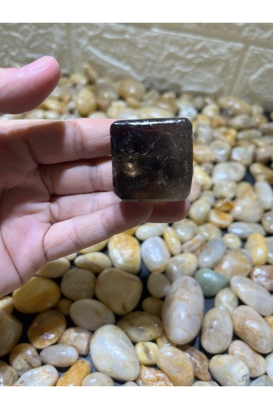 gemsartdeco Dumanlı Kuvars Zar Doğaltaş - Resim 2