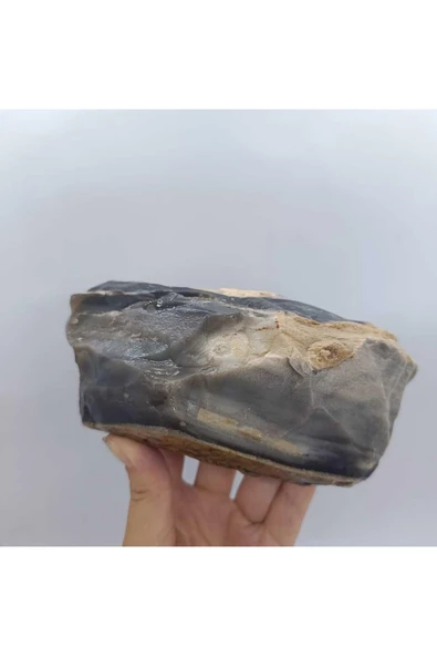 gemsartdeco Siyah Kalsedon Duygusal Denge Doğaltaş Kütle - Resim 4