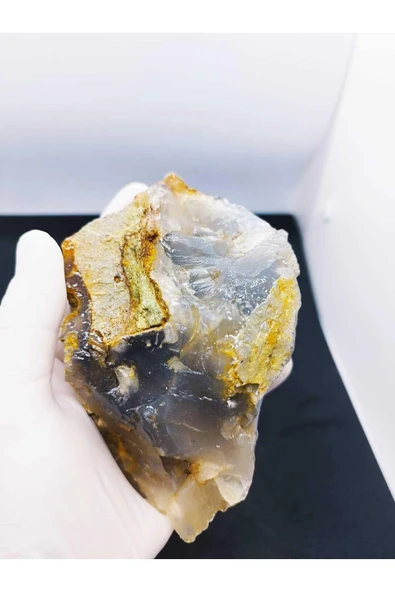 gemsartdeco Kalsedon Duygusal Denge Doğaltaş Kütle - Resim 3