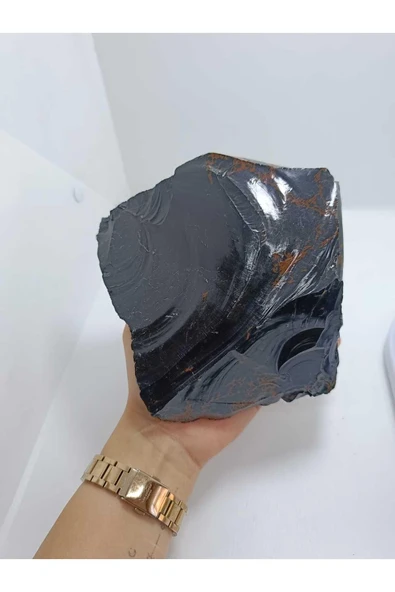 gemsartdeco Obsidyen Duygu Taşı Doğaltaş Kütle - Resim 3