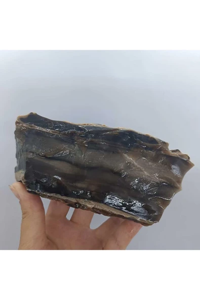 gemsartdeco Siyah Kalsedon Duygusal Denge Doğaltaş Kütle ürün görseli 1