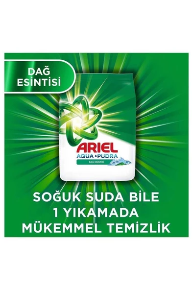 Ariel Dağ Esintisi 7 kg Hızlı Çözünme Toz Çamaşır Deterjanı - Resim 4