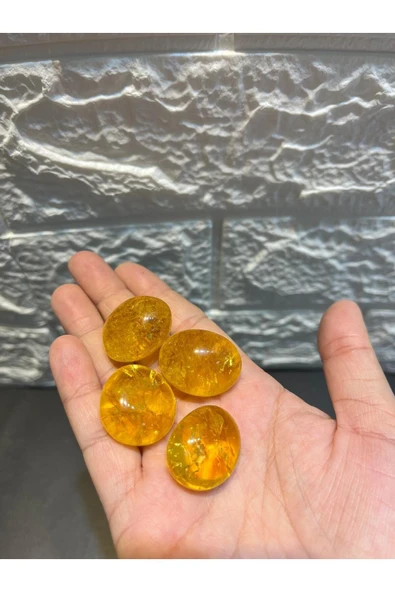 gemsartdeco SİTRİN TAMBUR DOĞALTAŞ AAA KALİTE ürün görseli 1