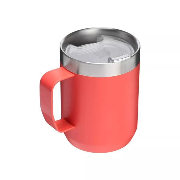 The Legendary Camp Mug Kapaklı Termos Bardak 0.23L  08 OZ - Hot Coral - Resim 2