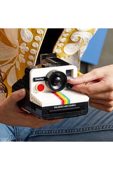 ® Ideas Polaroid One Step SX-70 Kamera 21345 – Yetişkinler için Yaratıcı Model Yapım Seti (516P) - Resim 6