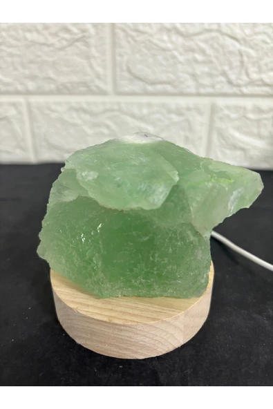 gemsartdeco Para Taşı Florit lamba doğaltaş - Resim 4