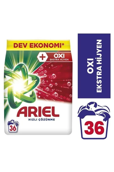Ariel Toz Oxi Ekstra Hijyen Toz Çamaşır Deterjanı 5,5 Kg - Resim 2