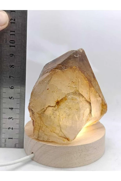 gemsartdeco Dumanlı Kuvars Doğaltaş Radyasyonsavar Derin Uyku Lambası - Resim 4