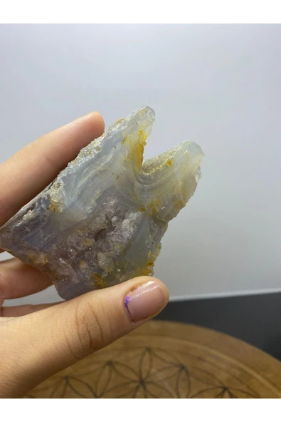 gemsartdeco Mavi Kalsedon Duygusal Denge Doğaltaş Kütle ürün görseli