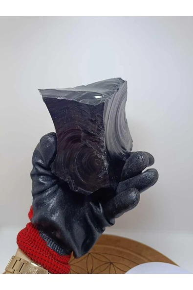 gemsartdeco Obsidyen Duygu Taşı Doğaltaş Kütle - Resim 3