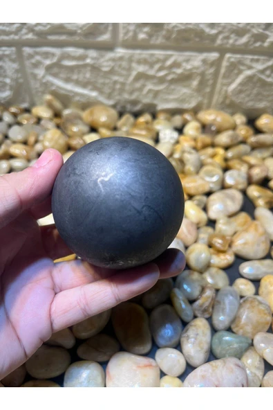 gemsartdeco Şungit Küre Doğaltaş - Resim 3