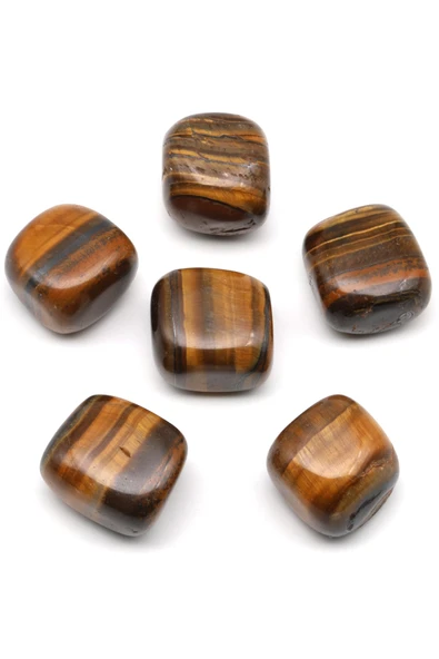 Kaplan Gözü Doğal Taş Tamburlanmış Parça - Tımbıl - TMB-0223 - Resim 2