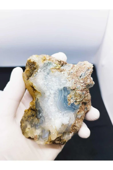 gemsartdeco Kalsedon Duygusal Denge Doğaltaş Kütle - Resim 3