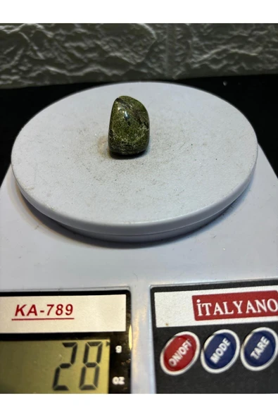 gemsartdeco Yeşil Doğaltaş Kantaşı, Doğal ve Şık Taş Dekorasyon Parçası - Resim 3