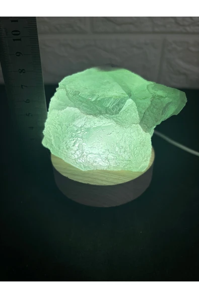 gemsartdeco Para Taşı Florit lamba doğaltaş - Resim 5