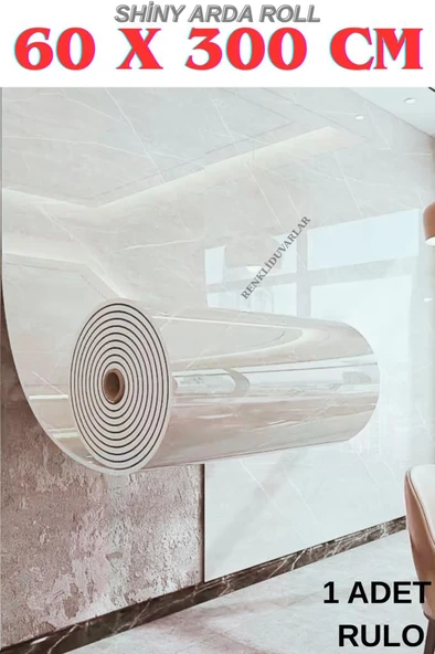 60cmx300cm Tek Parça Yapışkanlı Rulo Mermer Desenli Duvar Paneli Kağıdı Silinebilir TX-031-ARDA ürün görseli