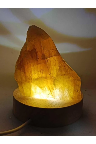 gemsartdeco Sitrin Doğaltaş Ham Kütle Lamba ürün görseli