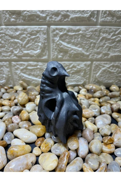 gemsartdeco Baykuş Şungit Doğaltaş Özel Figür - Resim 3