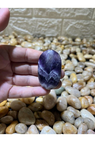 gemsartdeco Ametist Doğaltaş Kabaşon - Resim 2