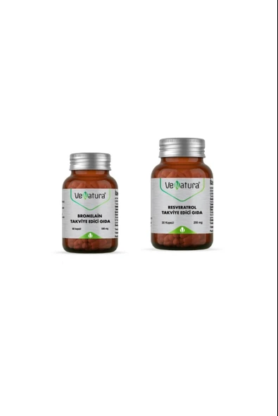 Venatura Resveratrol 250 Mg 30 Kapsül + Bromelain 60 Kapsül ürün görseli