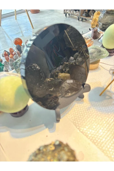 gemsartdeco Obsidyen Ayna Özel Tasarım - Resim 5