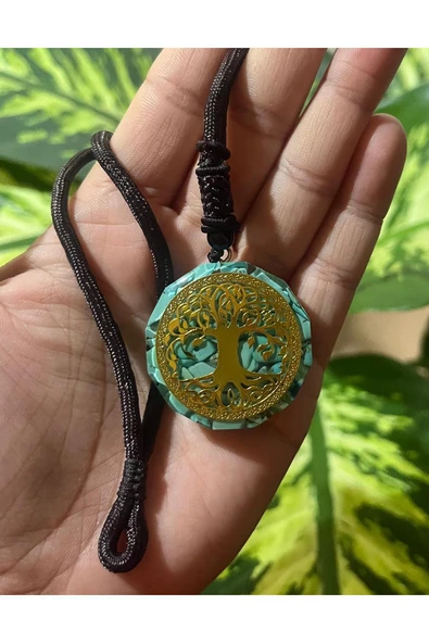 gemsartdeco Turkuaz Doğaltaş Orgonit Kolye ürün görseli