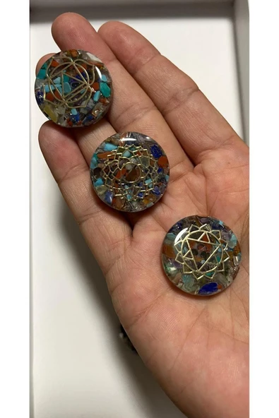 gemsartdeco Orgonit Çakra Sembollü 1 adet Doğaltaş ürün görseli