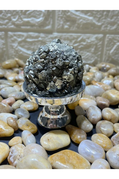 gemsartdeco Stantlı Pirit Doğaltaş ürün görseli