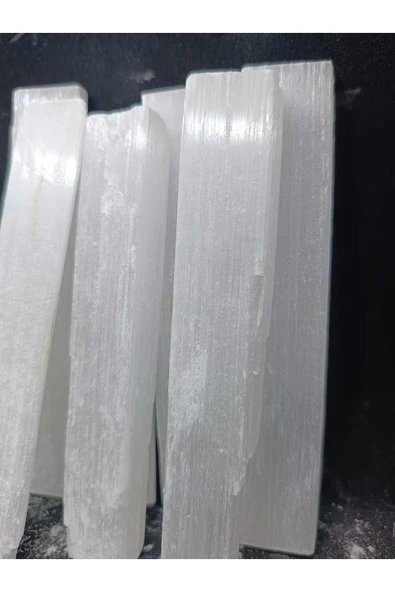 gemsartdeco Selenit Çubuk 1 Adet Doğaltaş Kütle  50-60gr - Resim 3