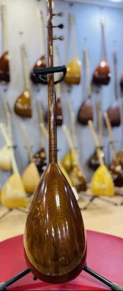 Kısa Sap Oyma Dut Bağlama - Resim 4