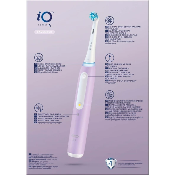 iO 4 Şarjlı Diş Fırçası - Eflatun - Resim 8