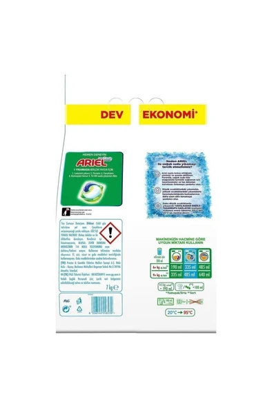 Ariel Dağ Esintisi 7 kg Hızlı Çözünme Toz Çamaşır Deterjanı - Resim 8