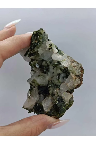 gemsartdeco Koleksiyonluk Epidotlu Kuvars ürün görseli