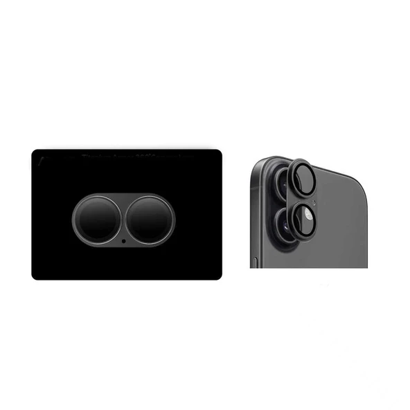 iPhone 17 Uyumlu CL-20 Titanyum Kamera Lens Koruyucu - Resim 2