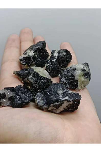 gemsartdeco Turmalin Doğaltaş Kütle ( Negatif Enerji Kalkanı ) Orta Boy - Resim 2