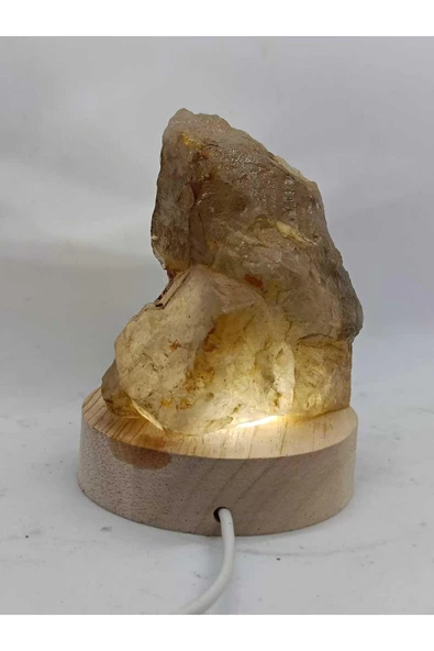 gemsartdeco Kuvars Doğaltaş Huzur Lamba - Resim 3