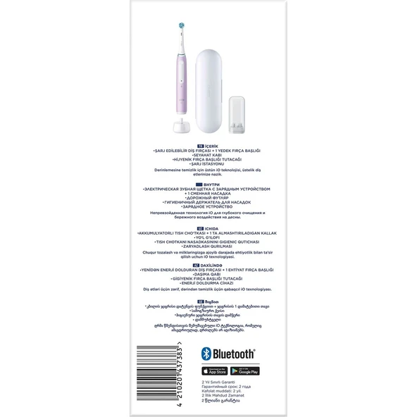 iO 4 Şarjlı Diş Fırçası - Eflatun - Resim 9