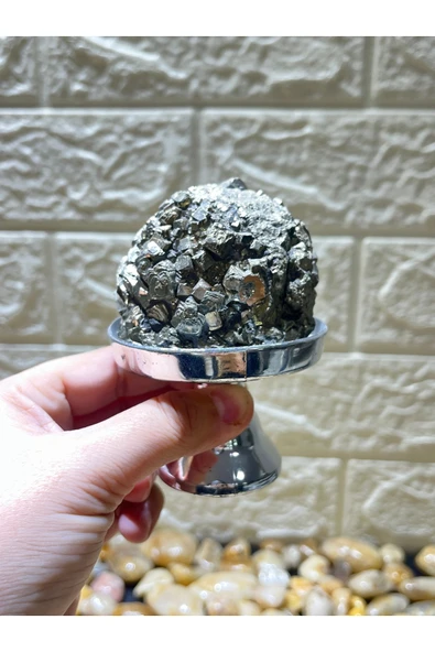 gemsartdeco Stantlı Pirit Doğaltaş - Resim 2